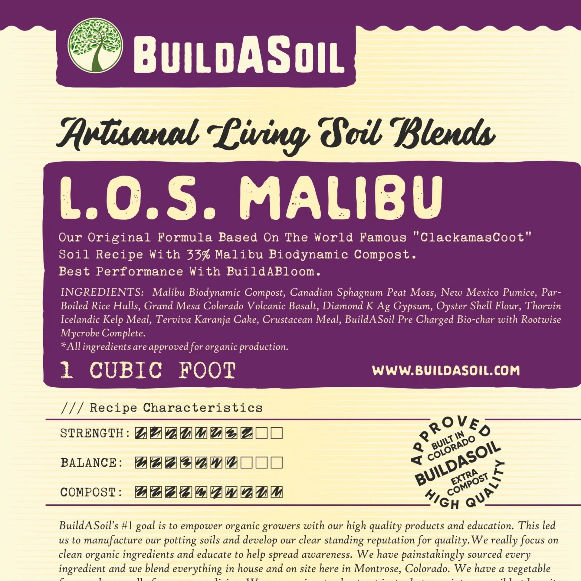 Build A Soil Malibu Compost 1/2 cf | 1043 Southbend Ave Mankato